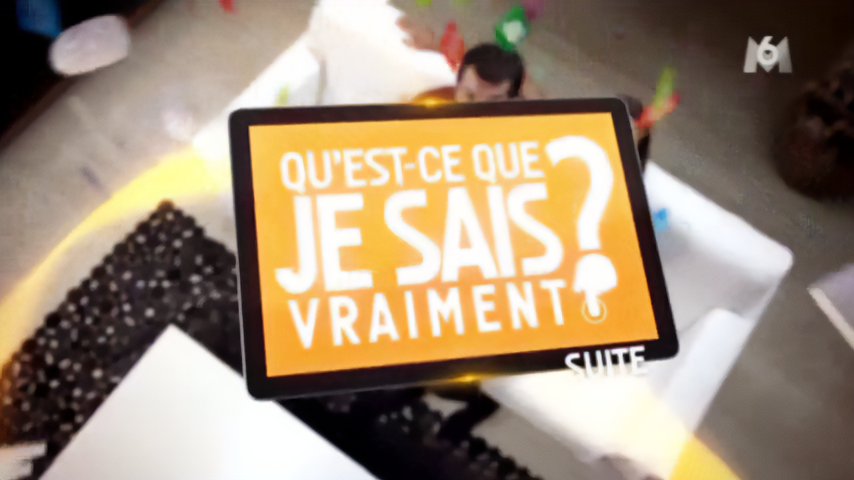 Montage pour l'émission "Qu'est-ce que je sais vraiment ?" (M6)